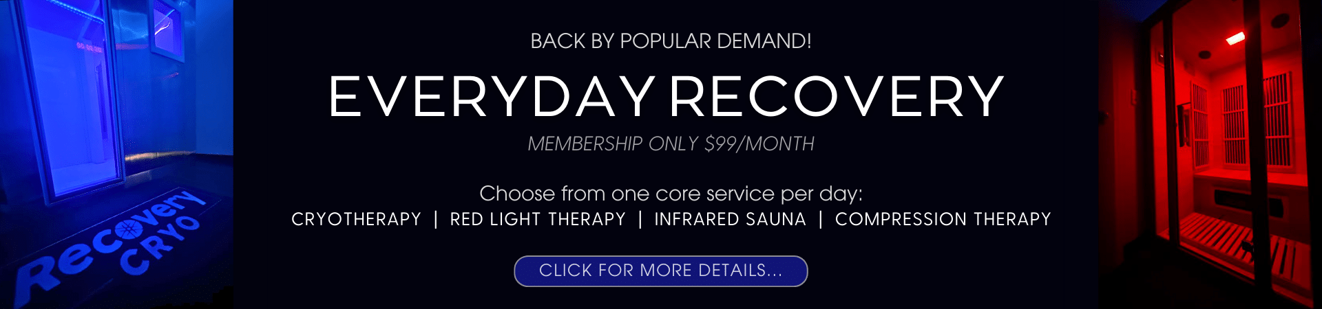 Everyday Recovery Membership is back! Only $99/month!