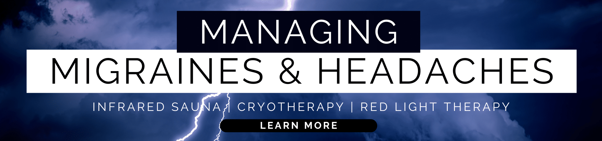 Lern how to help manage migraines and headaches with Recovery Cryo